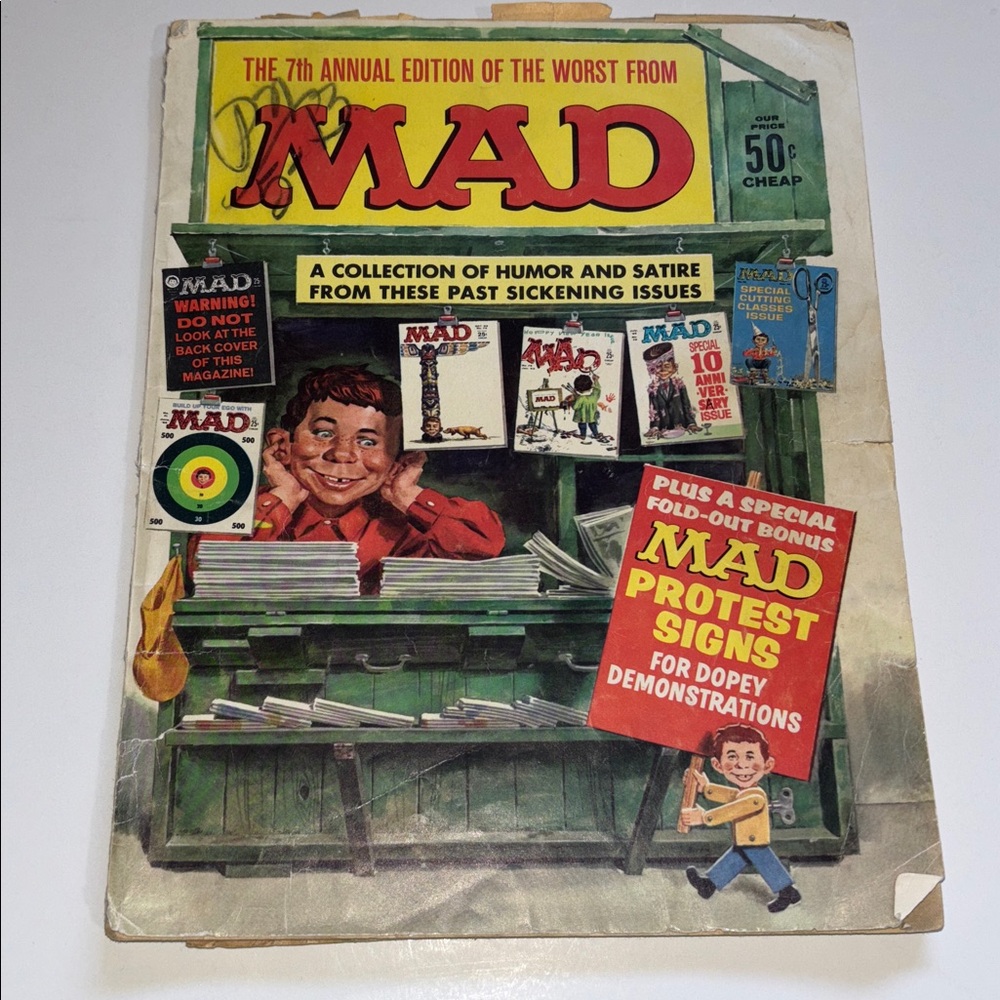 The Worst From Mad 7th Annual Edition - With Mad Protest Signs MAD Magazine